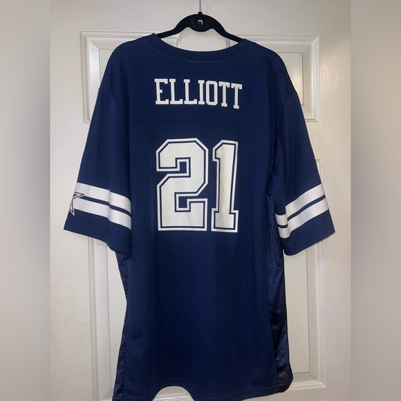 Ezekiel Elliot Blue Dallas Cowboys Jersey Men’s XL - Picture 2 of 4